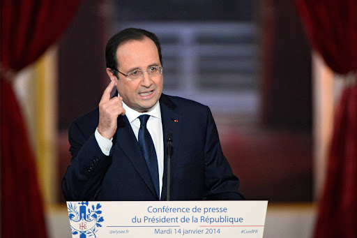 French president Francois Hollande gives a press conference &#8211; it