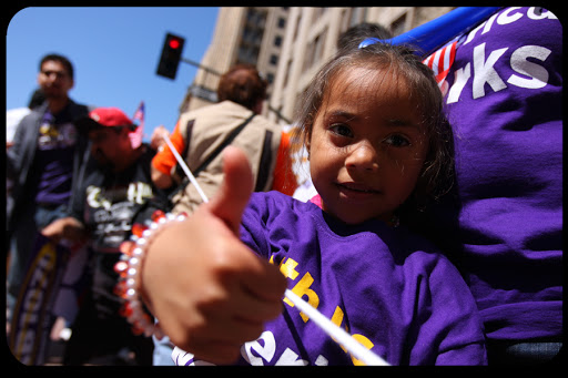 LA Immigrant Kids Implore Pope to Help Detained Parents SEIU Pablo Serano &#8211; it