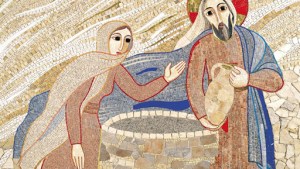 Jesus and the Samaritan woman at the well – Rupnik