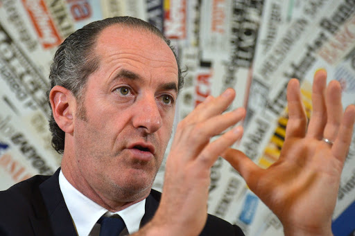 The president of the Veneto region, Luca Zaia gives a press conference on the vote for the independence of the region &#8211; it
