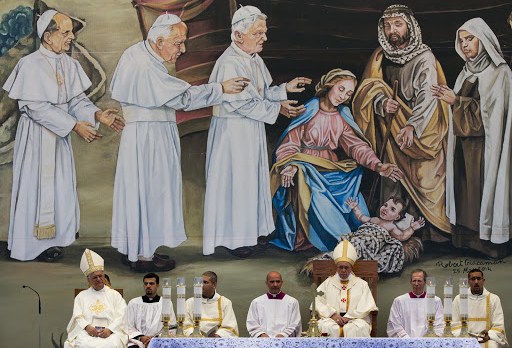 Pope Francis celebrates mass in Bethlehem