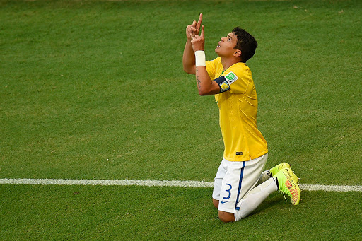 Brazil &#8211; Thiago Silva celebrates after scoring a goal &#8211; it