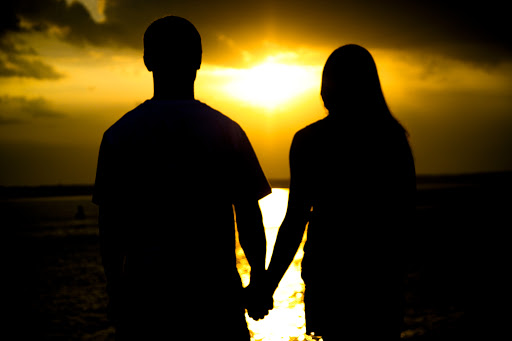 Couple at sunset &#8211; it