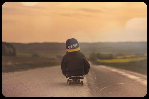 A boy on a skateboard &#8211; it