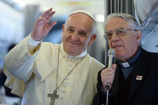 Pope Francis with Father Federico Lombardi