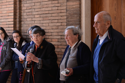 I tre salvati raccontano la loro testimonianza, da sinistra a destra, Pina Donzelli, Marta Ravenna, e Roberto Calderoli.