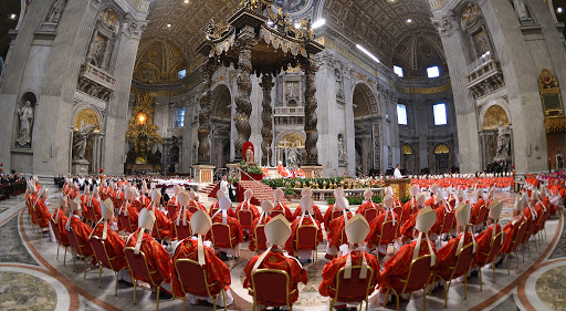 Cardinali alla Messa in San Pietro