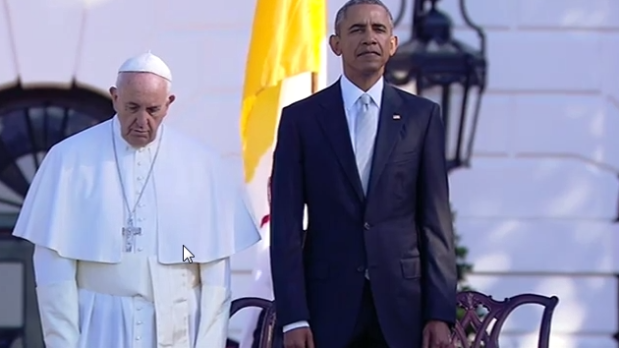 Pope Francis and Obama at White House
