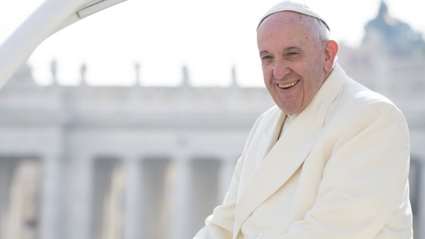 TopShots Pope Francis face smiling happy