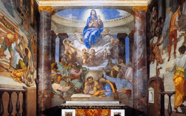 Daniele da VOLTERRA, Assunzione della Vergine, ca. 1555, affresco, Santissima Trinità dei Monti, Roma