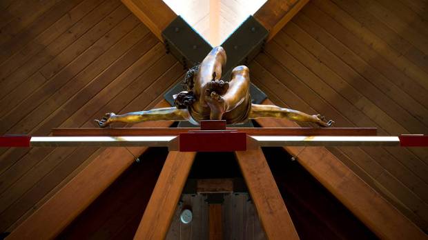 web-crucifix-cross-bottom-feet-nail-jesus-jeffrey-bruno