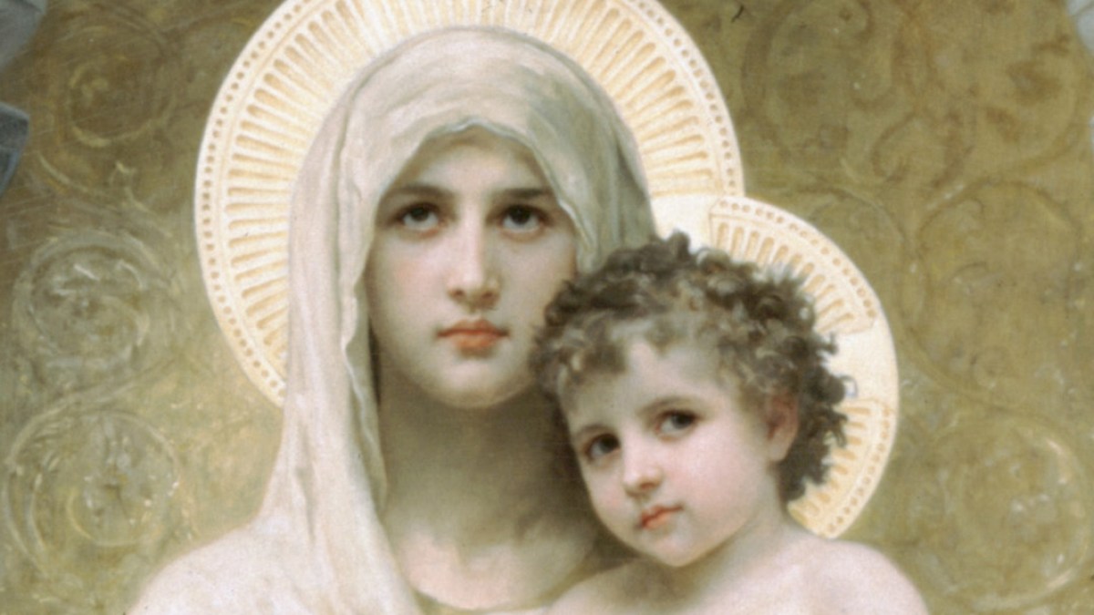 WEB HOLY VIRGIN JESUS BOUGUEREAU Public domain