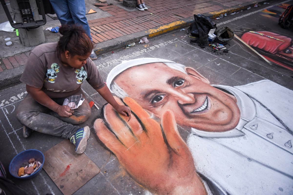 POPE FRANCIS,COLOMBIA,ART