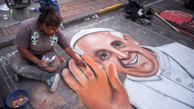 POPE FRANCIS,COLOMBIA,ART