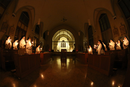 WEB MONASTERY OF OUR LADY OF THE ROSARY BUFFALO NEW YORK CANDLE LIGHT PRAYER NUNS