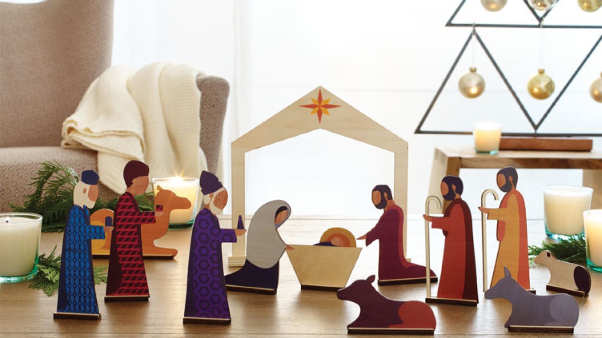 Style minimaliste pour la crèche de Noël