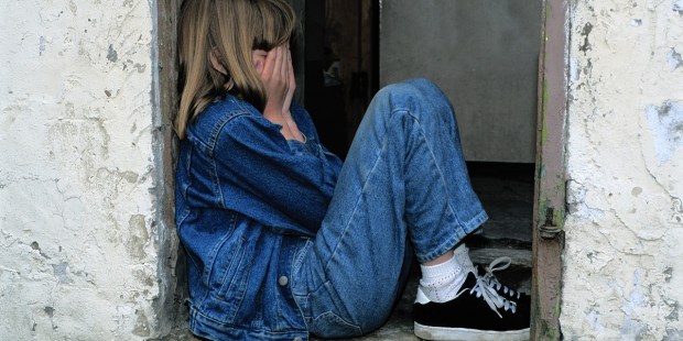 Girl crying