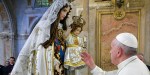 POPE FRANCIS,BLESSED MOTHER,CHILD,CHILE