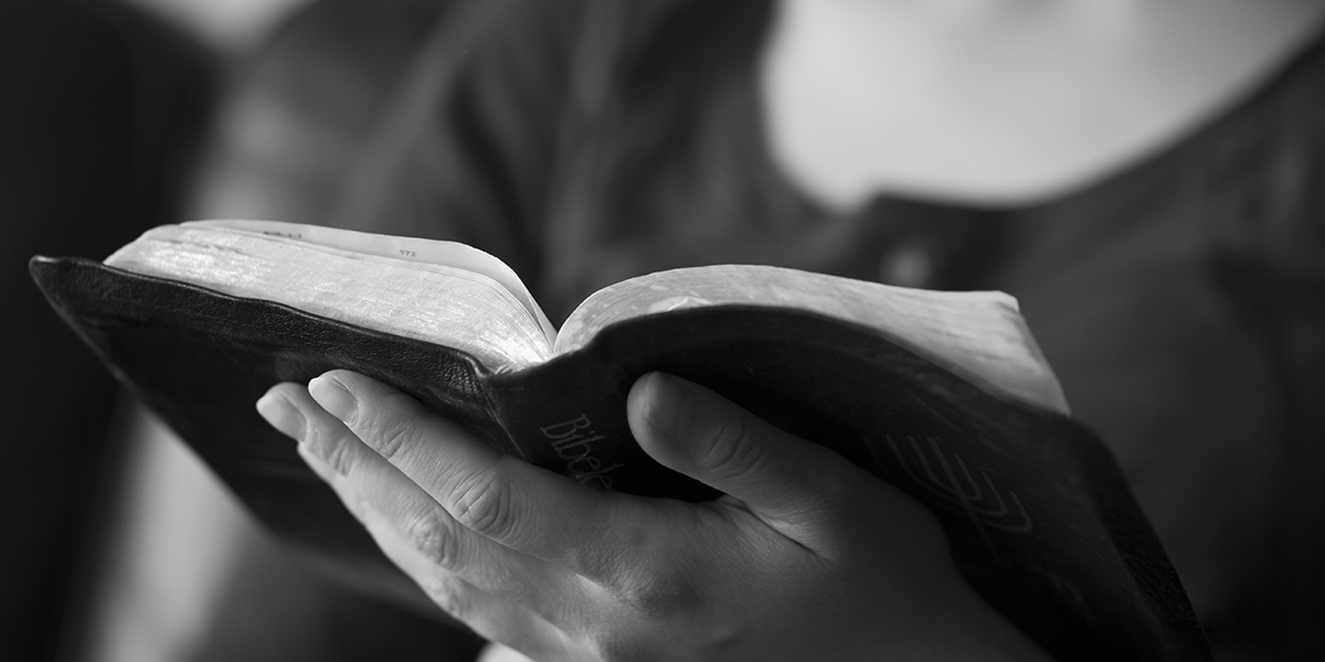 WOMAN READING THE BIBLE