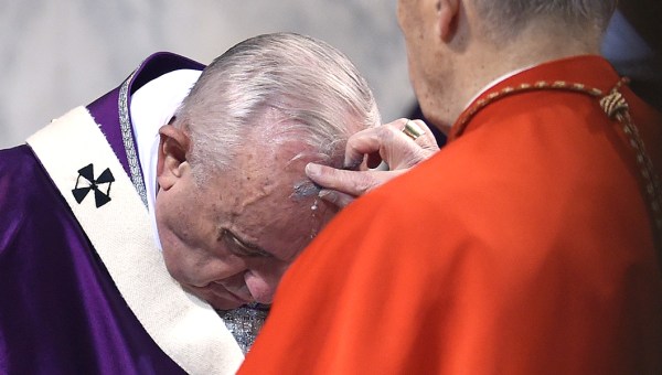 POPE FRANCIS,ASH WEDNESDAY