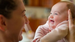 MUM, BABY, SMILE