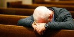 MAN,PRAYS,CHURCH