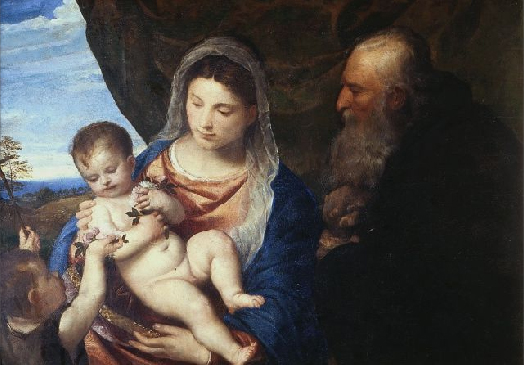 TIZIANO, MADONNA, ROSE