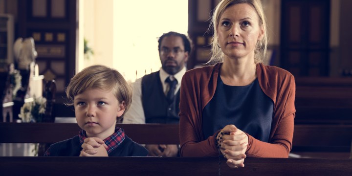 MOM,SON,PRAYING