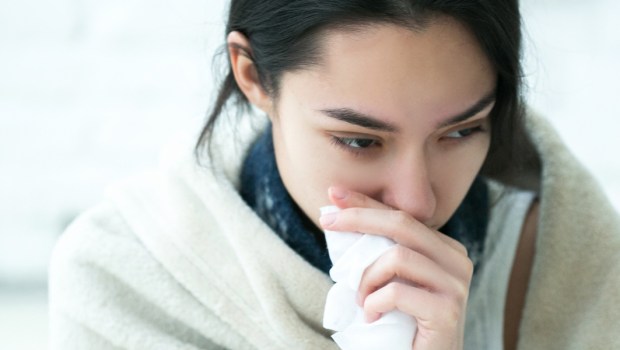 WOMAN,SICK,FLU