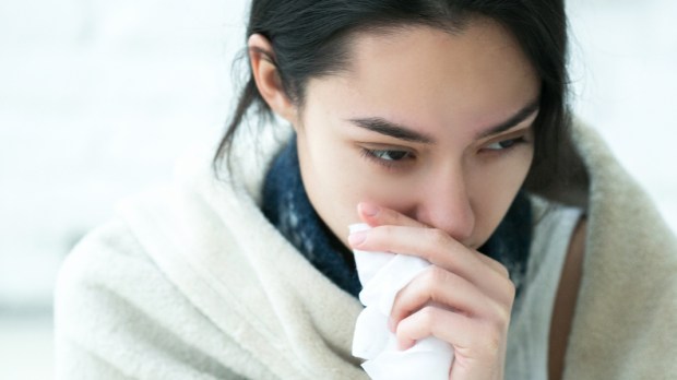 WOMAN,SICK,FLU