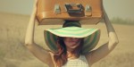 WOMAN WITH SUITCASE