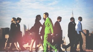 GREEN, MAN, CROWD