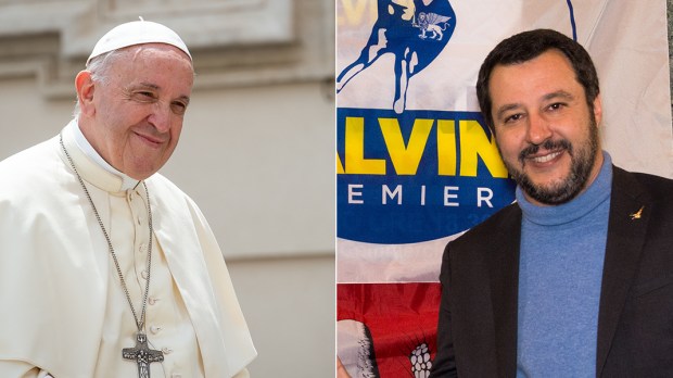 POPE FRANCIS PM MATTEO SALVINI