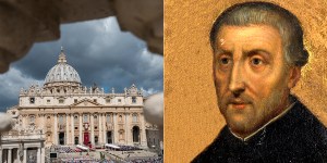San Pietro Canisio e la visione angelica nella Basilica di San Pietro