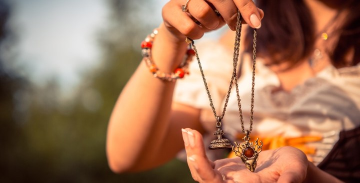 WOMAN WITH TALISMAN