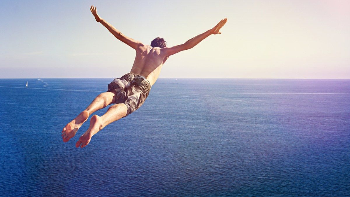 RAGAZZO, TUFFO, MARE