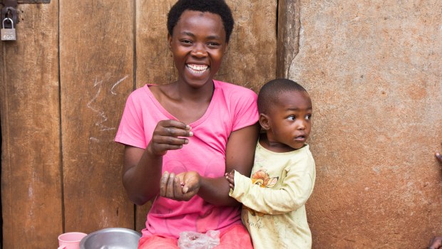 AFRICAN MOM AND SON