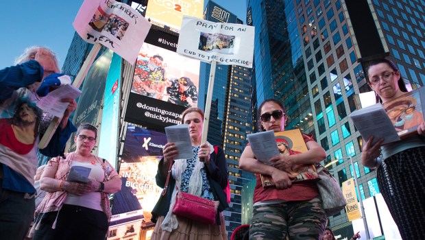 CHRISTIAN PERSECUTION,NEW YORK,TIMES SQUARE