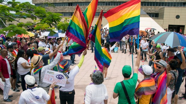 COSTA RICA-RIGHTS-GAY-MARRIAGE-PROTEST