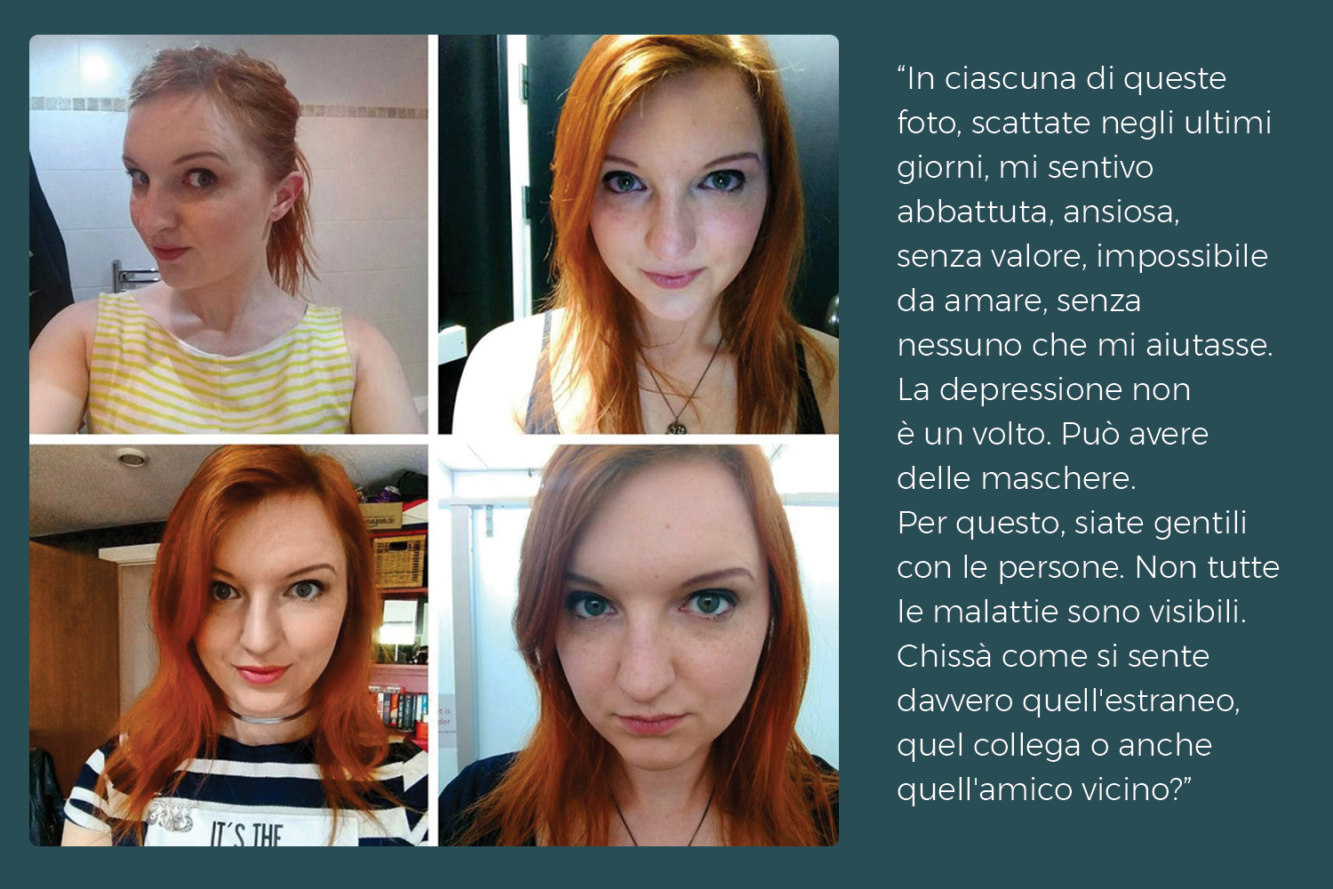 Confessione di una persona che soffre di depressione