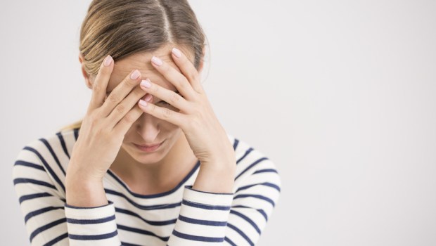 WOMAN SUFFERING