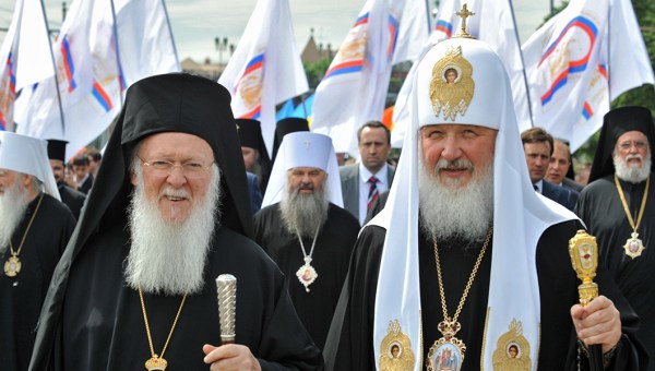 PATRIARCH KIRILL AND PATRIARCH BARTHOLOMEW