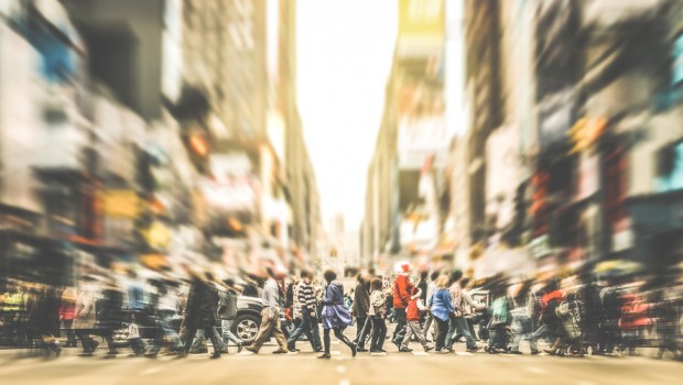 PEOPLE CROSSING