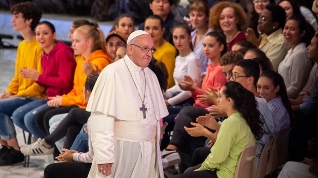 POPE FRANCIS MEETING YOUTH