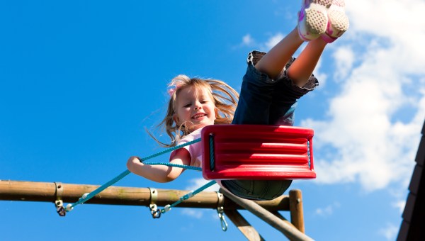 GIRL ON SWING