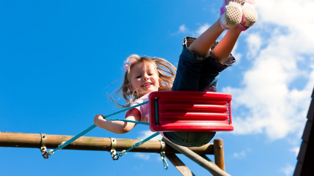 GIRL ON SWING