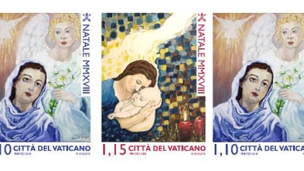 STAMP,VATICAN,D'AGATA