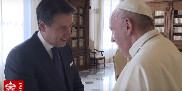 PAPA FRANCESCO PREMIER CONTE