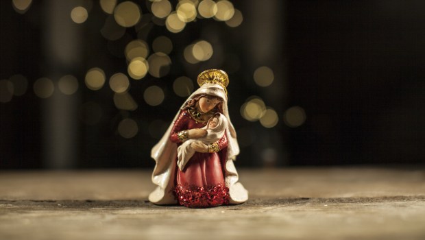 MARIA, GESU', STATUA