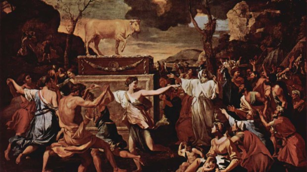 idolatry; Nicolas Poussin; paint;